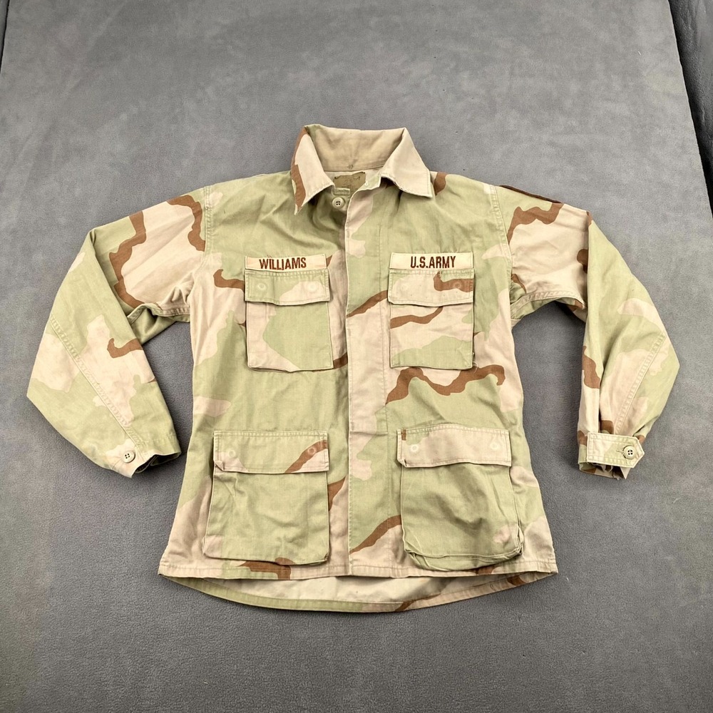 American Apparel Us ABD Uniform Jacket Mens Medium Green Beige Camouflage Combat